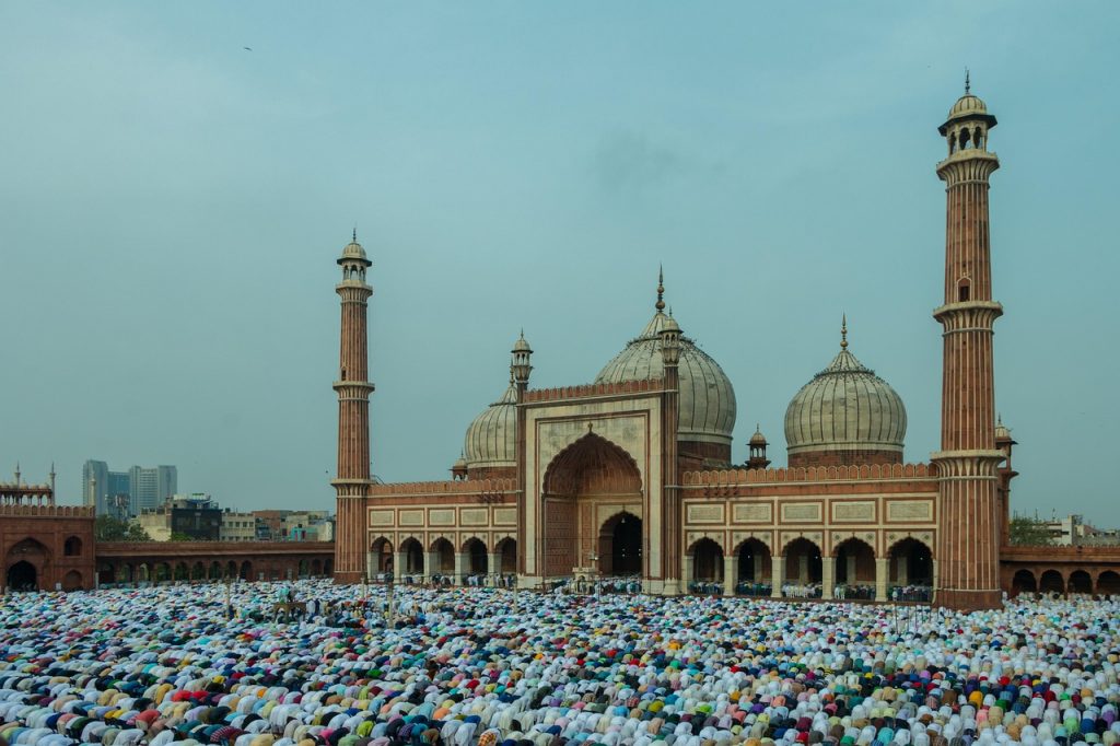 Jama Masjid, c'est la plus grande mosquée de l'Inde